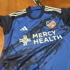 New L Adidas Fc Cincinnati 23 24 Home Soccer Jersey Kit Blue Mls Hi1847 Men