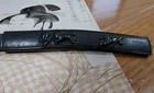     Horses    Kozuka Knife Handle Blade Japan Antique Art Edo   