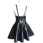 Latex Catsuit Rubber Gummi Sexy Black Trims Dress Fitted Customized 0 4mm