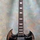 Custom Sg Vintage Relic Black Electric Guitar Hh Pickups Us Warehouse
