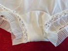 Vtg 50s Phil Maid Nylon Gusset  Mushroom Granny Lace Accordion Pleat Panties Lg