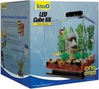 3 Gallon Fish Tank Aquarium Starter Kit W  Pedestal Base Led Light   Filter For