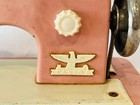 Vtg Casige Kids Toy Pink Sewing Machine Metal Hand Crank Germany 1950s Display