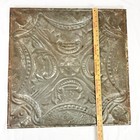 Antique Silver Metal Tin Ceiling Tile 24    X 24    On Wood Frame