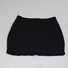 St John Santa Knit Mini Skirt Women 2 Black Elastic Waist Pockets Made Usa Read
