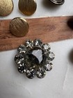 Vtg Button Lot Destash Rhinestone Anchor Heraldic Filigree Craft Jewelry Making