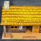 Vintage 1950 s Roy Rogers Marx Playset Bar M Ranch Tin Litho Cabin No Rust Toy