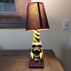 Rare  Vintage Metallica Lamp W shades Skull Snakes Heavy Metal Rock 2002 Y2k
