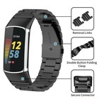 Us For Fitbit Charge 6 5 Metal Strap Band Watch Stainless Steel Link Replacement