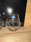 Crystalite Bohemia Michelle amoroso Stemless Wine Glasses Tumblers Set Of 2 New