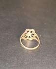 Vintage Native American Navajo Sterling Silver Sand Cast Dainty 8 5 Ring