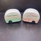 Cracker Barrel Campers Mini Salt   Pepper Shaker Set Ceramic  new 