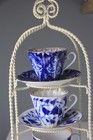 Russian Lomonosov Imperial Cobalt Blue Teacup   Saucer Set
