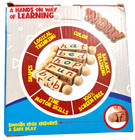 Kids Wooden Learning Blocks Reading Words Toy Age 3  Educational New