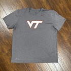 Virginia Tech University Vt Hokies Gray Nike Tee T-shirt Men s Size Xl