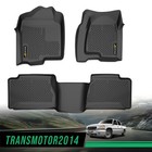 Tpe Floor Mats Front Rear Fit For 99-06 Chevy Silverado Gmc Sierra Extended Cab