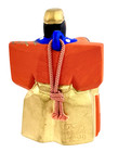 Japanese Clay Bell Doll Tachibina Style Emperor   Empress Shrine Doryu 1960   s