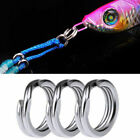 25 50 100 Pcs Stainless Steel Heavy Duty Fishing Split Rings Big Game Saltwater