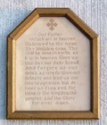 Unique Shaped Framed Our Father Prayer Paper Punch Sampler The Lord s Prayer