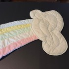 Quilted Rainbow Wall Hanging Pastel Cloud Vintage Style Large Nursery Whimsical
