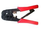 Rj45 Crimper Stripper Cutter For 8 And 6 Position Plugs Plus 10 Rj45 Mod Plugs 