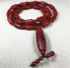 8x12mm Old Tibetan Dzi Bead Agate Amulet Necklace Blessed By Tibetan Lama 28 