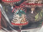 Sulyn Golden Bells Makes 3 Vtg Sequin Bead Christmas Ornament Craft Kit Nos