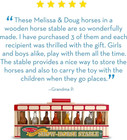 Melissa   Doug Take-along Show-horse Stable Play Set 3y 