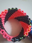 2 Kandi Cuff Pony Bead Bracelets 8 Row Peyote   X Bas Kids  Adults  Or As A Gift