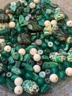 Mixed Media  Everglade Emerald-   Alabaster-toned Bead Mix
