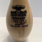 Amf Plastic Coated Natural Wood Champ Knoxville 2003 Bowling Pin