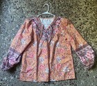 Womens Floral Boho Tunic Tops Shirt Long Sleeve Casual Loose Blouse