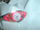 Vintage Alpaca Silver Pink Abalone Mother Of Pearl Bracelet Made In Mexico