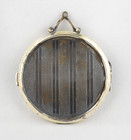 Vintage Kitty Cats Small Round Silver Mirror Compact Pill Case Alfacca