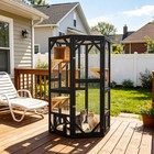 Catio Outside Cat Enclosure Window For Indoor Cats large Walk-in Cat Cage