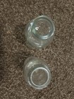 Clear Glass Bottles set Of 2 Used good Condition  No Chips No Cracks
