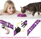 4 Pack Cat Collars Breakaway With Bell     Adjustable Glow In Dark Moon Stars