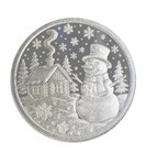 2025 Holiday Snowman  999 Fine Silver Round Christmas Gift Pure Silver Coin