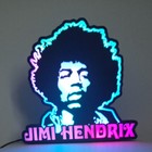 3d Legendary Jimmi Hendrix Lightbox  the Ultimate Fan Display  Lit Up 