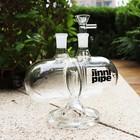 7 5   Clear Perc Glass Waterpipe Gravity Smoking Bong Down Stem Design And Bowl