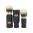 Omega Shave - Sterilized Pure Bristle Travel Brush  Plastic Handle Made In Italy