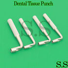 Dental Tissue Punch Curved 4mm  5mm  6mm  8mm Implant Surgical 4 Pcs Instruments