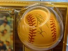 Ken Griffey Jr  Signed Baseball On Plaque  Yellowed Plastic  Sealed  Early 90 s