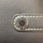 Coach Planner Cover Mini Notebook Case Black Leather Snap Button Closure Unused