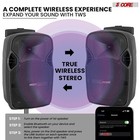 5core Party Speaker 2pc Bluetooth 400w Rechargeable Outdoor Pa Dj System W 4 Mic