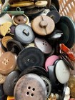 25 Pack Random Vintage Button Lot Black Glass Mop Shank Lucite Sewing Antique