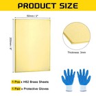 Brass Sheet Roll  2  X 8  10 Gauge 3mm  Thickness H62 Brass Sheets