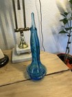 Blue Art Glass Vase 