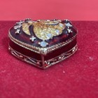 Monet Heart Angel Enamel W  Rhinestones Trinket Box 2010