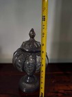 Silver Caged Bubble Glass Apothecary